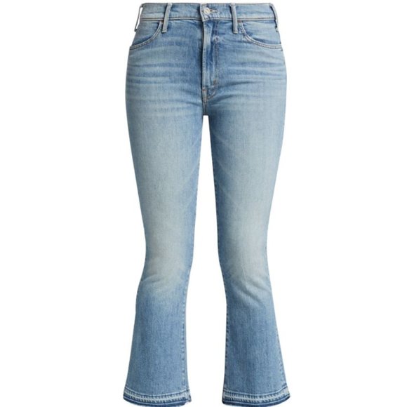 MOTHER | The Hustler Undone Hem Ankle Flare Jeans (On My Feet) Size 31 NWT - Picture 6 of 7